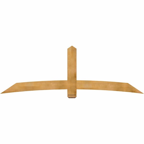 Ekena Millwork Bellingham Rough Sawn Timber Gable Bracket, Western Red Cedar, 96"W x 32"H x 2"D x 6"F, 8/12 Pitch GBW096X32X0206BEL00RWR - main
